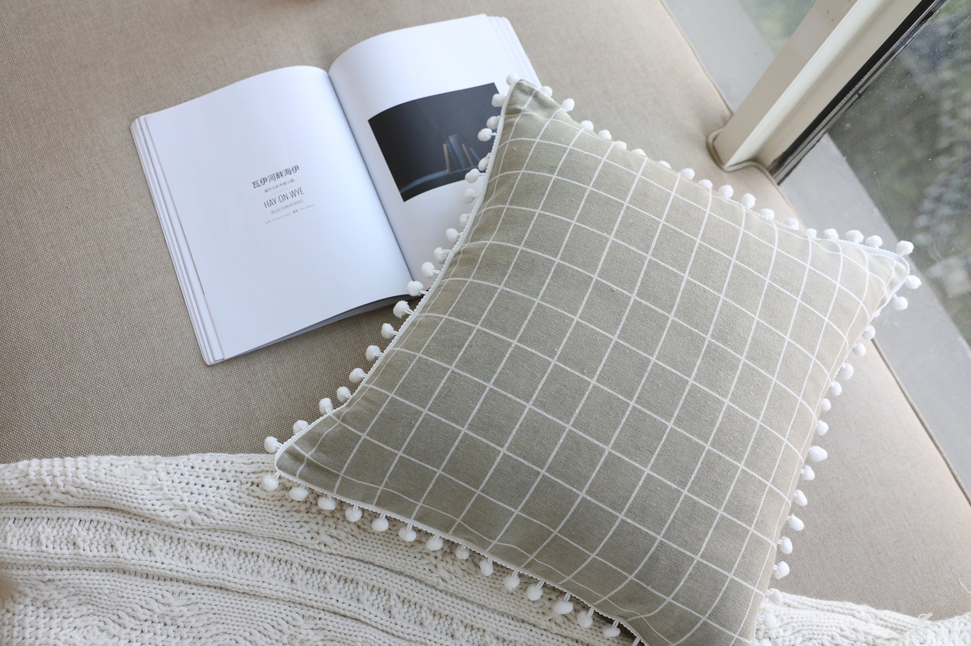 Housse de Coussin en Lin-