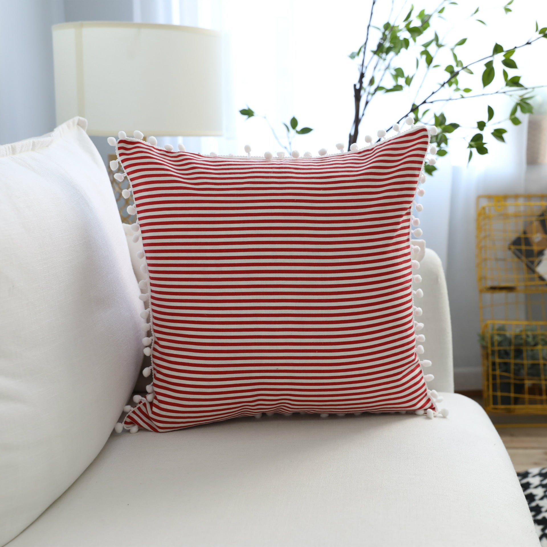 Housse de Coussin en Lin-