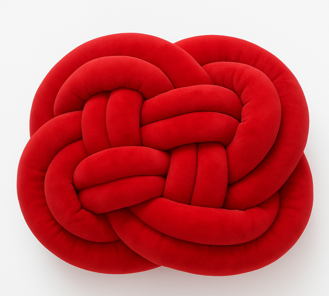 Coussin Noué Velours –